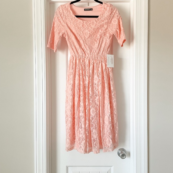 NWT Beautiful Pink Lace Dress